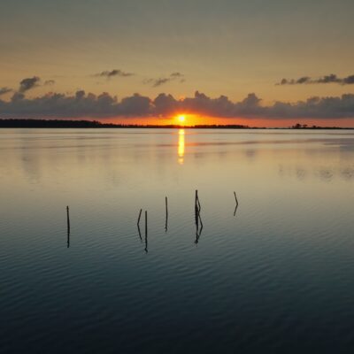 Lever de soleil à l'étang d'Urbinu