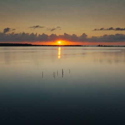 Lever de soleil à l'étang d'Urbinu