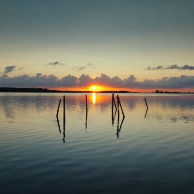 Lever de soleil à l'étang d'Urbinu