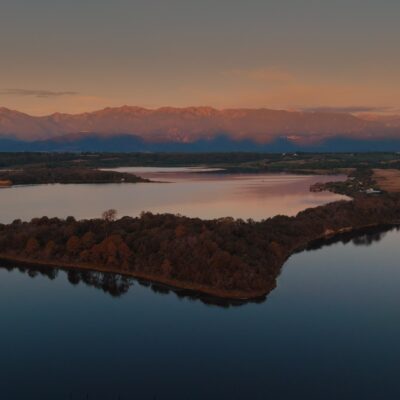 Lever de soleil à l'étang d'Urbinu