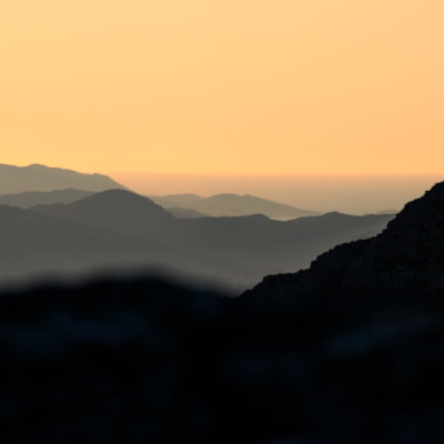 Coucher de soleil à Gratera