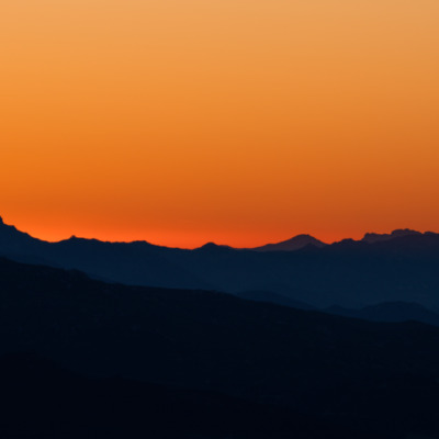 Coucher de soleil depuis Gratera