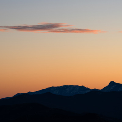 Coucher de soleil à Gratera