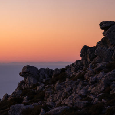 Coucher de soleil au Gratera