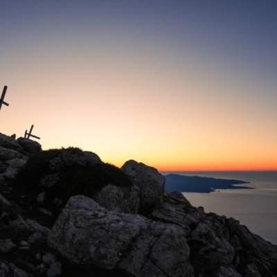 Coucher de soleil sur Gratera