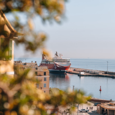 Port de Bastia depuis le Jardin Romieu