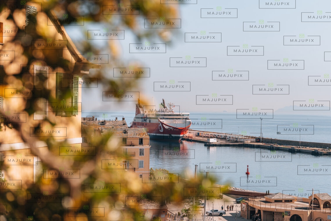 Port de Bastia depuis le Jardin Romieu