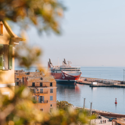 Port de Bastia depuis le Jardin Romieu