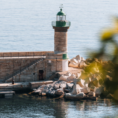 Port  de Bastia depuis le Jardin Romieu