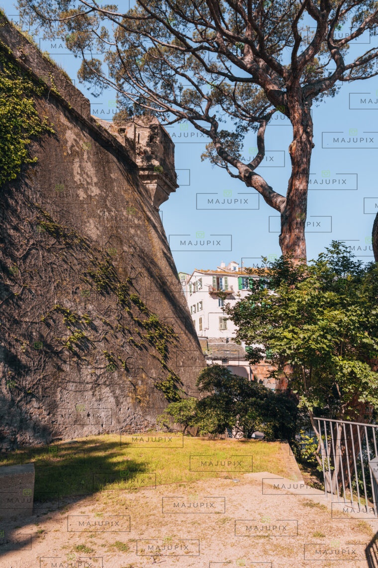 Jardin Romieu et citadelle de Bastia