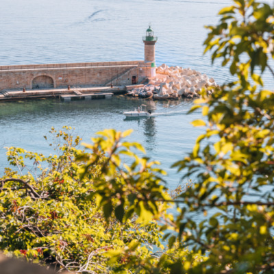 Vieux port de Bastia depuis le Jardin Romieu