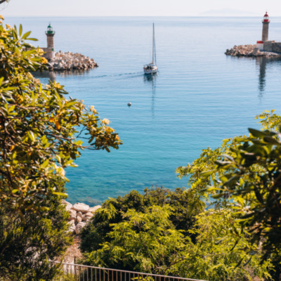 Vieux port de Bastia depuis le Jardin Romieu