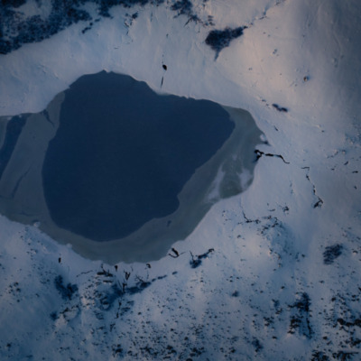 Lac de Ninu au lever du soleil
