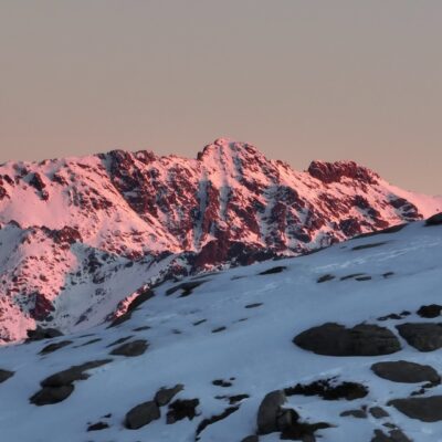 Lever de soleil depuis le lac de Ninu