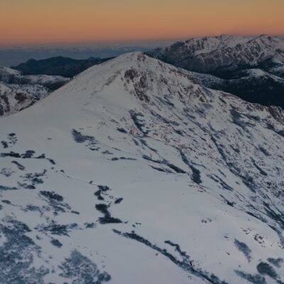 Lever de soleil depuis le lac de Ninu