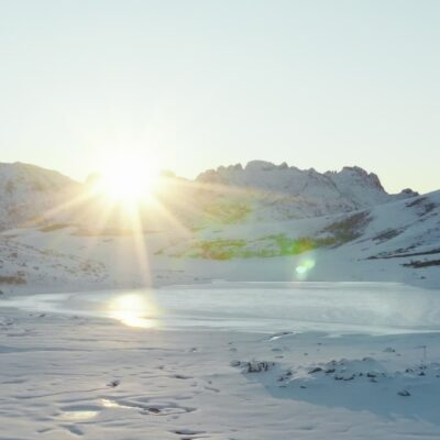 Lever de soleil au lac Ninu