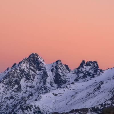 Lever de soleil depuis le lac de Ninu
