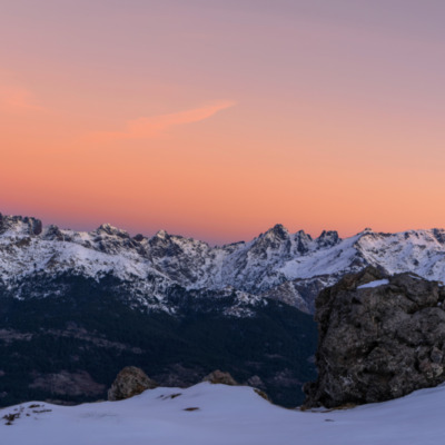 Lever de soleil au lac de Ninu