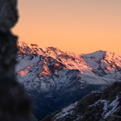 Lever de soleil depuis le Lac de Ninu