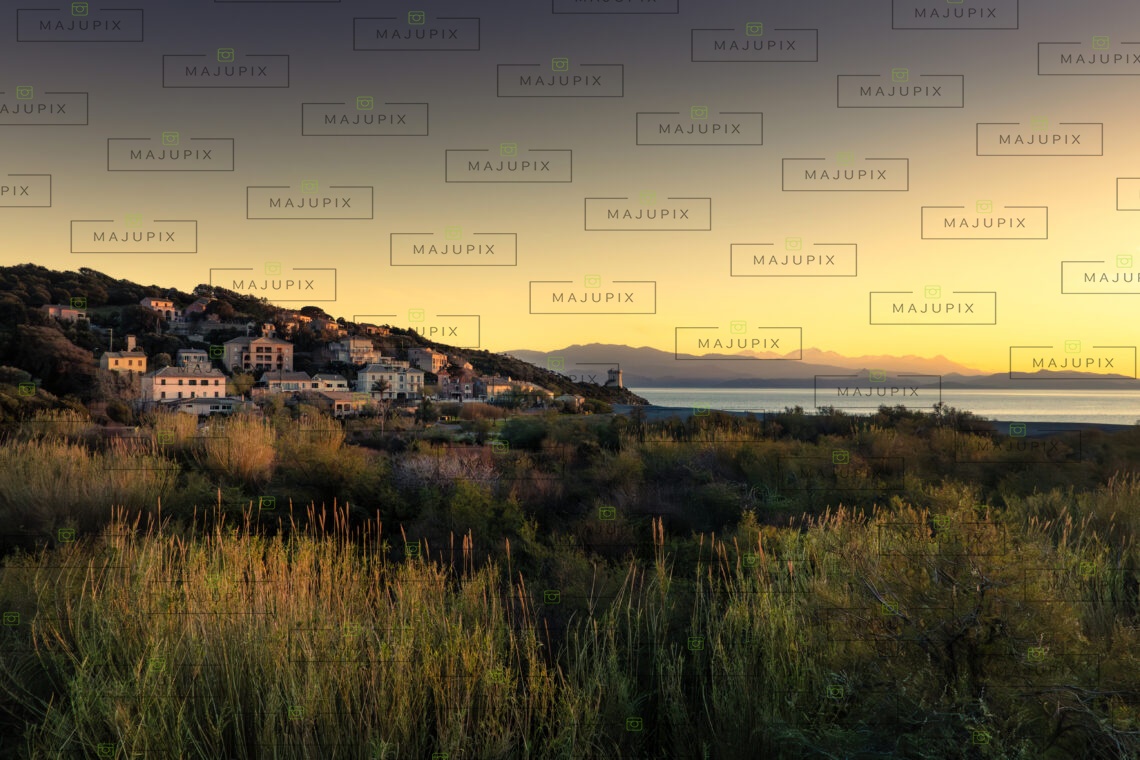 Marine d'Albo au coucher de soleil