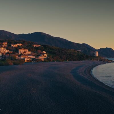 Marine d'Albo au coucher de soleil