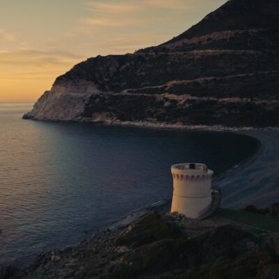 Marine d'Albo  au coucher du soleil