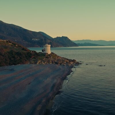 Marine d'Albo au coucher de soleil