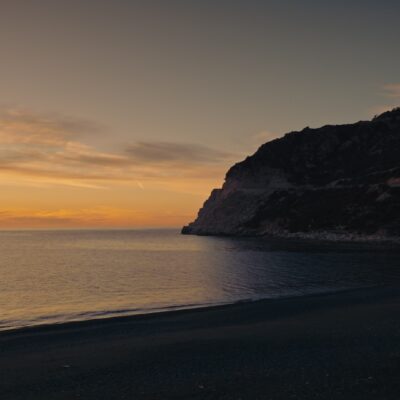 Marine d'Albo au coucher de soleil