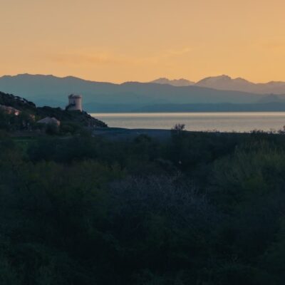 Marine d'Albo au coucher de soleil