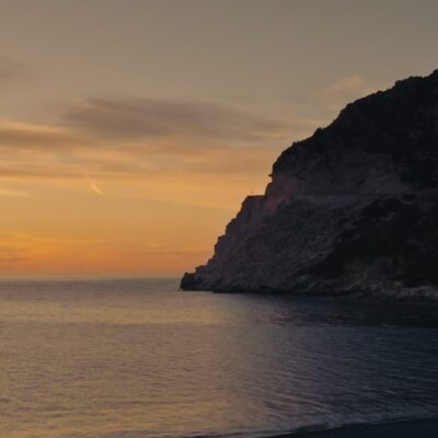 Marine d'Albo au coucher de soleil