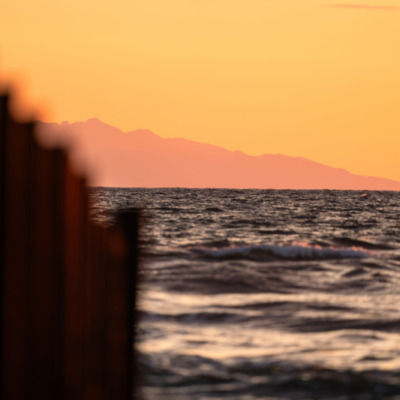 Lever de soleil à la plage de l'Arinella
