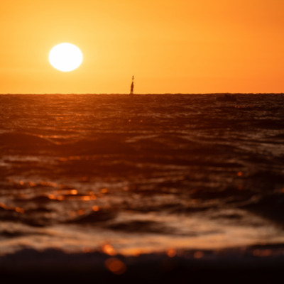 Lever de soleil à la plage de l'Arinella