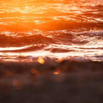 Lever de soleil à la plage de l'Arinella