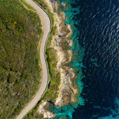 Plage de Misincu en hauteur