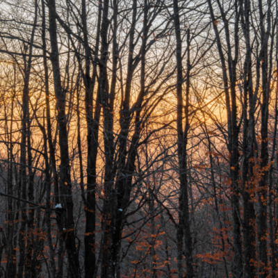 Coucher de soleil depuis le col de Vizzavona