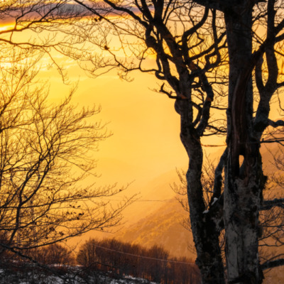 Coucher de soleil au col de Vizzavona