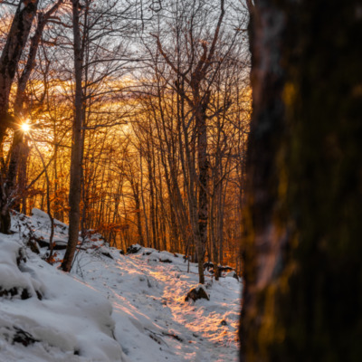 Coucher de soleil depuis le Col de Vizzavona