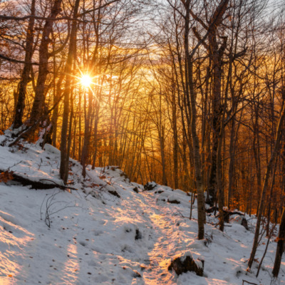 Coucher de soleil depuis le col de Vizzavona