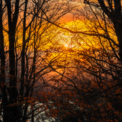 Coucher de soleil au col de Vizzavona