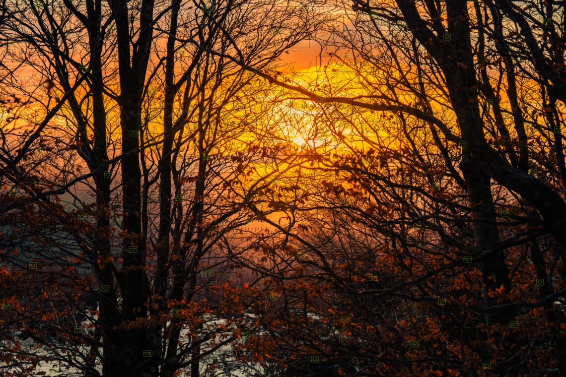 Coucher de soleil au col de Vizzavona