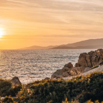 Coucher de soleil à Sagone