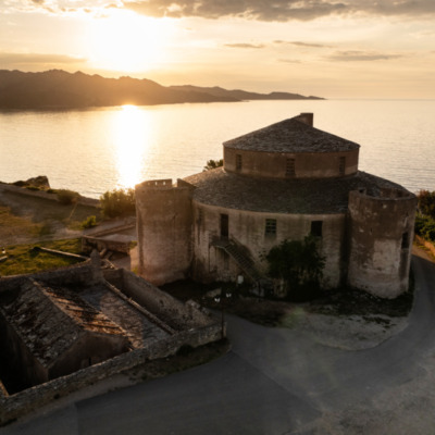 Citadelle de Saint-Florent au coucher du soleil