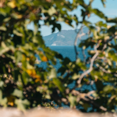 Vue sur la mer depuis Saint Florent