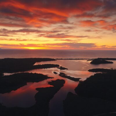 Terrenzana au lever de soleil