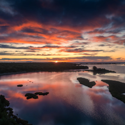 Lever de soleil à Terrenzana