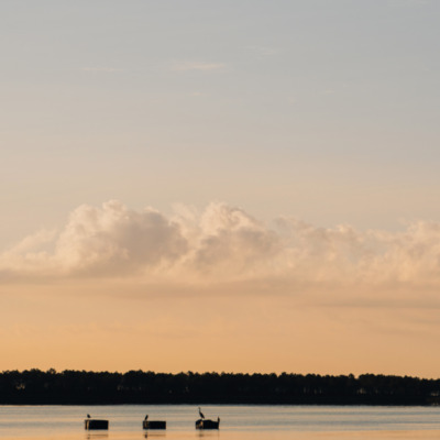 Lever de soleil à l'etang d'Urbinu