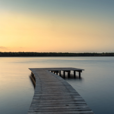 Lever de soleil à l'étang d'Urbinu