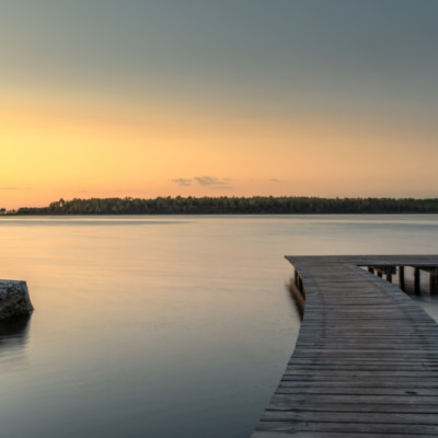Lever de soleil à l'étang d'Urbinu