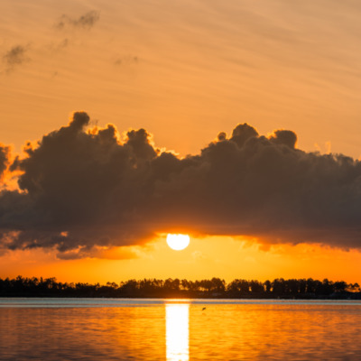 Lever de soleil à l'étang d'Urbinu