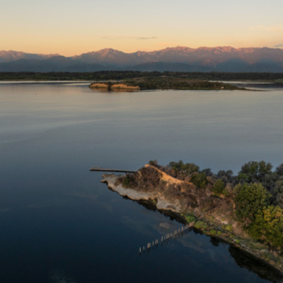 Lever de soleil à l'étang d'Urbinu